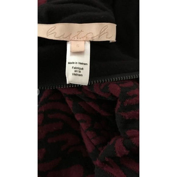 Anthropologie Hutch Michaela Red and Black Textured Dress - Size Small - Picture 4 of 9